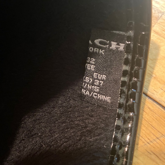 COACH “Tristee” Rubber Rain Boots Leopard Pattern w/Tie Lace Women’s Size 7 - Picture 5 of 8